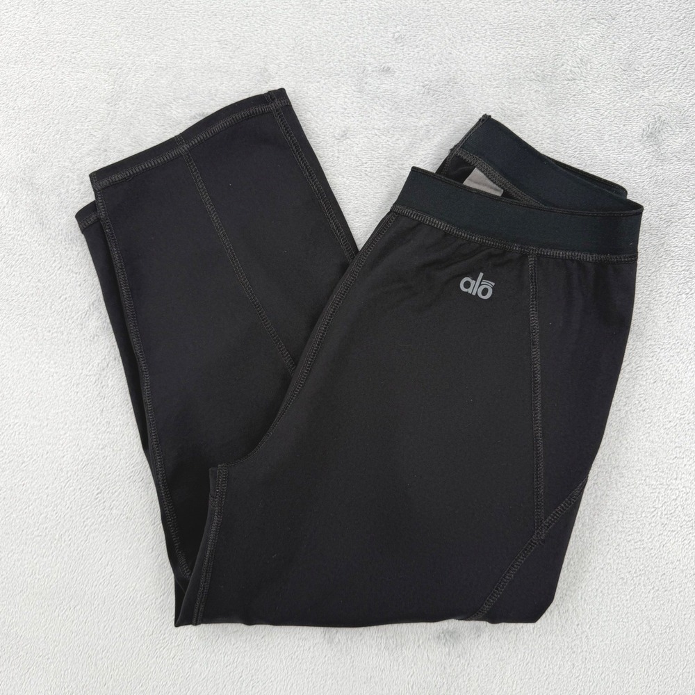 Alo Yoga Coolfit Black Athletic Leggings Womens Size M
